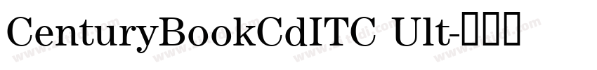 CenturyBookCdITC Ult字体转换